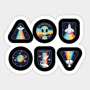 Galaxy stickers Sticker
